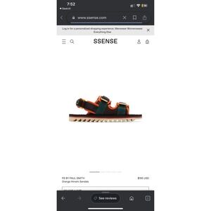 PS BY PAUL SMITH‎ Orange Hiroshi Sandals
